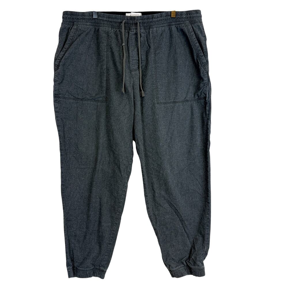 REI Co-Op Mens Organic Cotton Gray Jogger Pants 28” - XL